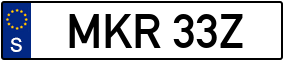 Trailer License Plate